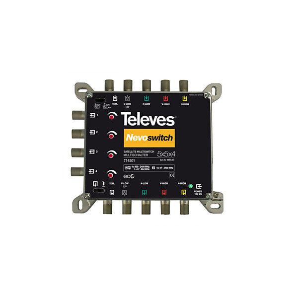 Televes Multischalter 5 in 4 Guß NEVO recpower kask. MS54C